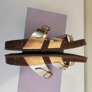 Madden Girl Metallic Gold Sandals